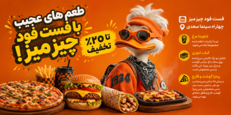 چیز میز بنر کنار